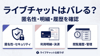 ライブチャットの利用バレに関する解説アイキャッチ
