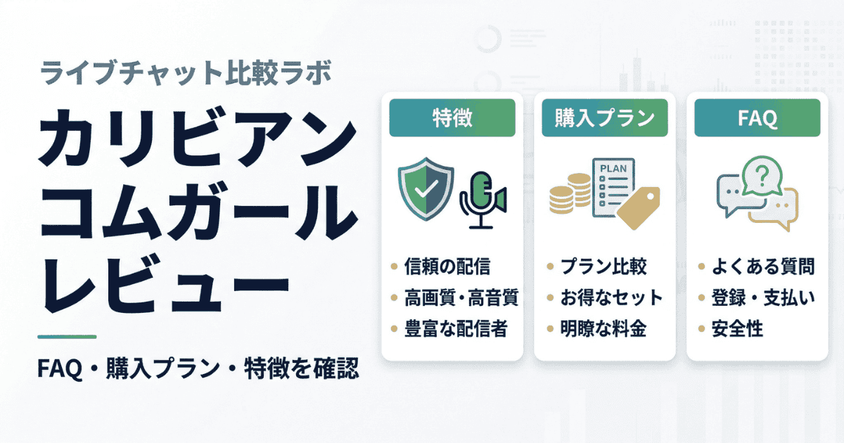 カリビアンコムガールのレビューを解説した図解