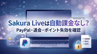 Sakura Liveの自動課金や支払い方法を解説するバナー